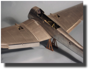 Junkers Ju 87 B-2. Scratch built in metal by Rojas Bazán. 1:15 scale. Model never completed, sold as it was.